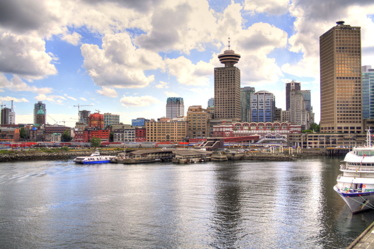 Gastown desde la terminal de cruceros, Vancouver, Canada, British Columbia