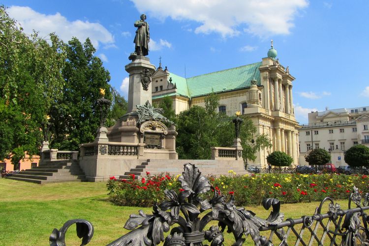 Iglesia en la ruta Real, Varsovia, Polonia