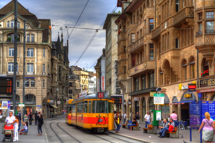 Tranvía, Basilea, Suiza