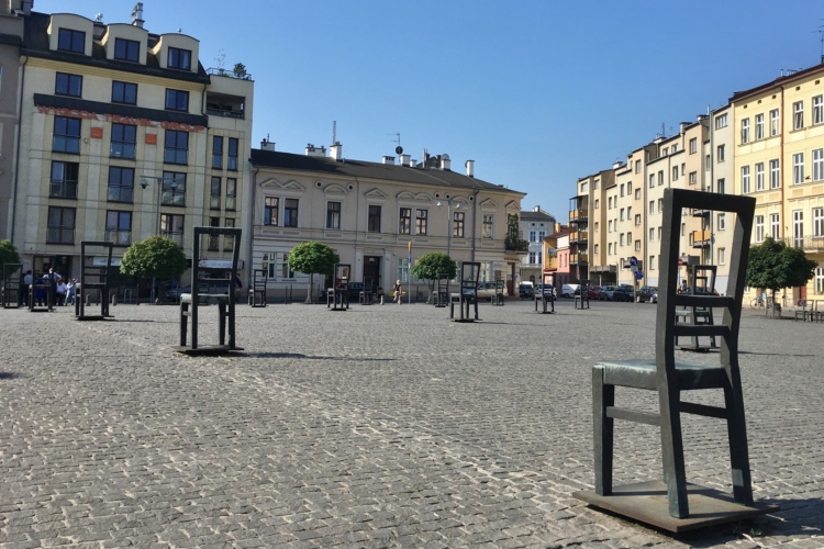 Plaza de Bohaterów en el guetto, Cracovia, Polonia