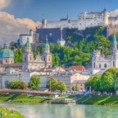 Panorama global de Salzburgo, Austria