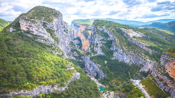 Vista de Gorges de Verdon desde el Point Sublime