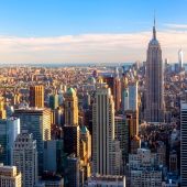 Vistas del skyline de Manhattan, Nueva York, USA, Estados Unidos