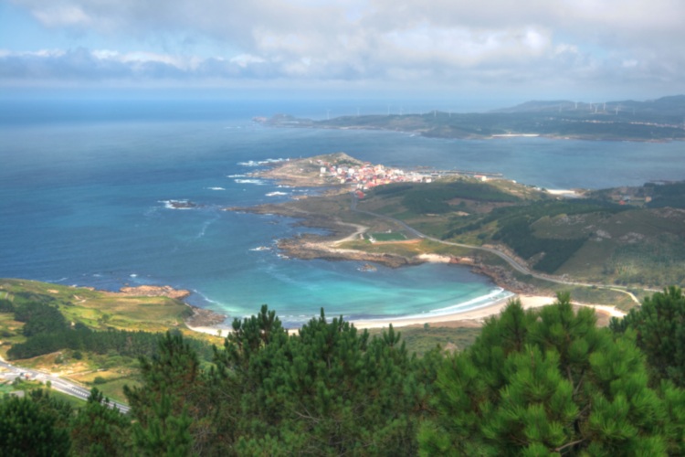 Vistas desde Monte Facho en CostaDa Morte, A Coruña, Galicia