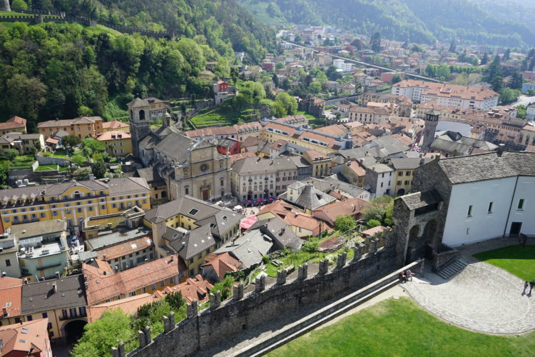 Casco histórico de Bellinzona, Suiza, Tesino, Ticino