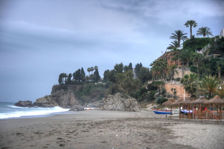 Playa de Burrina en Nerja, Málaga, Andalucia, playa, costa