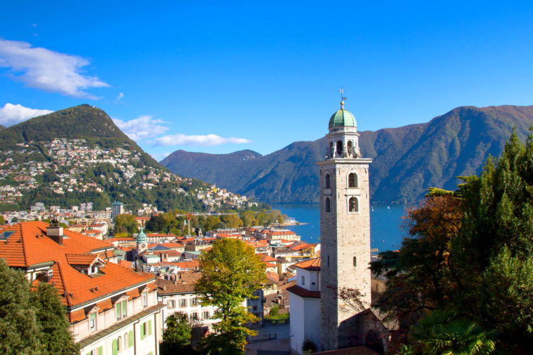 Lugano y su lago, Suiza, Ticino, Tesino