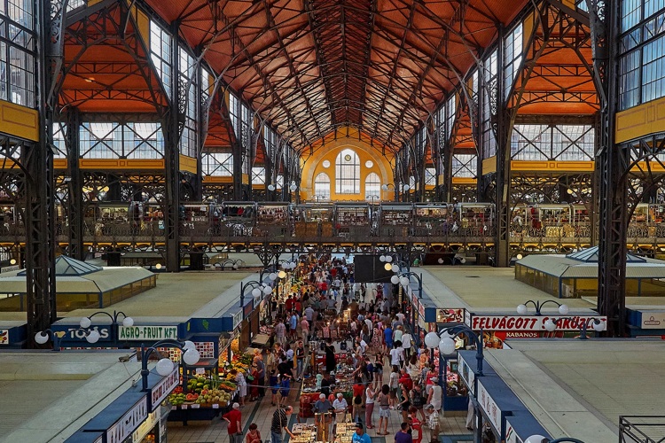 Mercado Central de Budapest, Hungría
