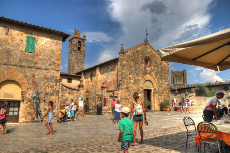 Monteriggioni, Siena, Toscana, Italia