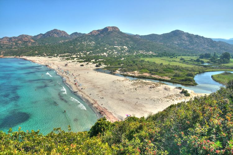 Playa de Ostriconi, Cap Corse, Córcega, Francia