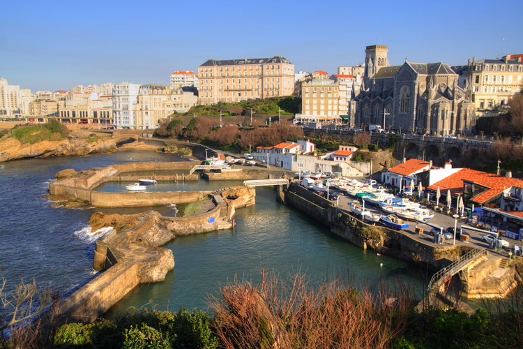 Puerto de pescadores de Biarritz