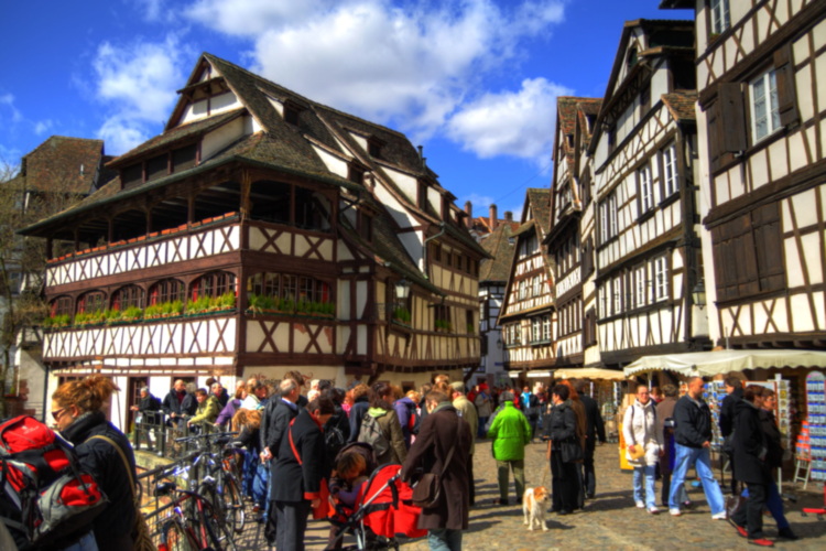Casas entramado de madera, Petite France, Estrasburgo, Alsacia