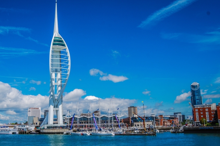 Spinnaker Tower en Portsmouth,  Inglaterra