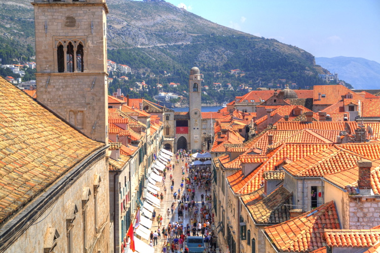 Calle Stradun, Dubrovnik, Croacia