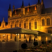 Plaza de Burg de noche