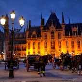 Plaza del Markt de noche