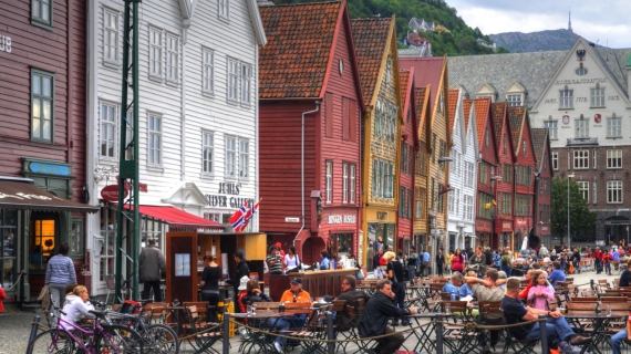 Bryggen, Bergen, Noruega