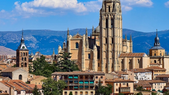 Panorama de Salamanca con su catedral, Castilla y León
